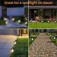 thumbnail image 3 of VIIWII Solar Lights Outdoor LED Landscape Spotlights for Garden Walkway Yard Porch Pool 2 Packs, 3 of 7