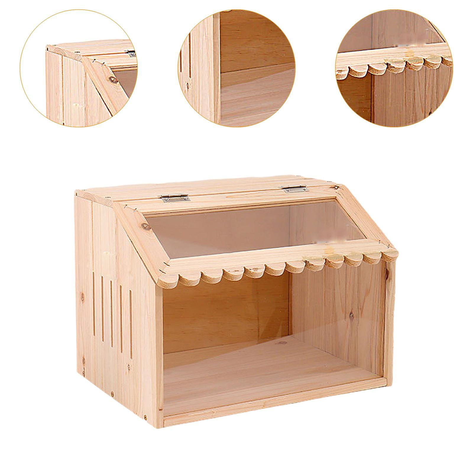 Stgfyxgs Chicken Brooder Box Chicken Coop Small Animals Habitat Sturdy Incubator Wood Quail Cage for Birds Quails Hamsters Chick Ducks 40x30x30cm