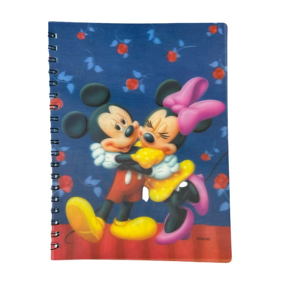 Blue Disney Mickey And Minnie Notebook - Mickey Minnie Mouse Spiral Notebook