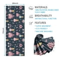 thumbnail image 2 of Dark Blue Princess Castle Night Pattern Hot Yoga Mat Towel Non Slip for Hot Yoga - Quick-Drying Yoga Mat Cover with 4 Corner Pockets with Travel Bag - Hot Yoga Towel Non Slip 70"x26", 2 of 6