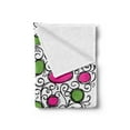 thumbnail image 2 of Tree of Life Soft Flannel Fleece Blanket, Ornate Tree with Curving Roots and Branches Colored Fruits Growing Home, Cozy Plush for Indoor and Outdoor Use, 50" x 70", Pink Green Black, by Ambesonne, 2 of 5