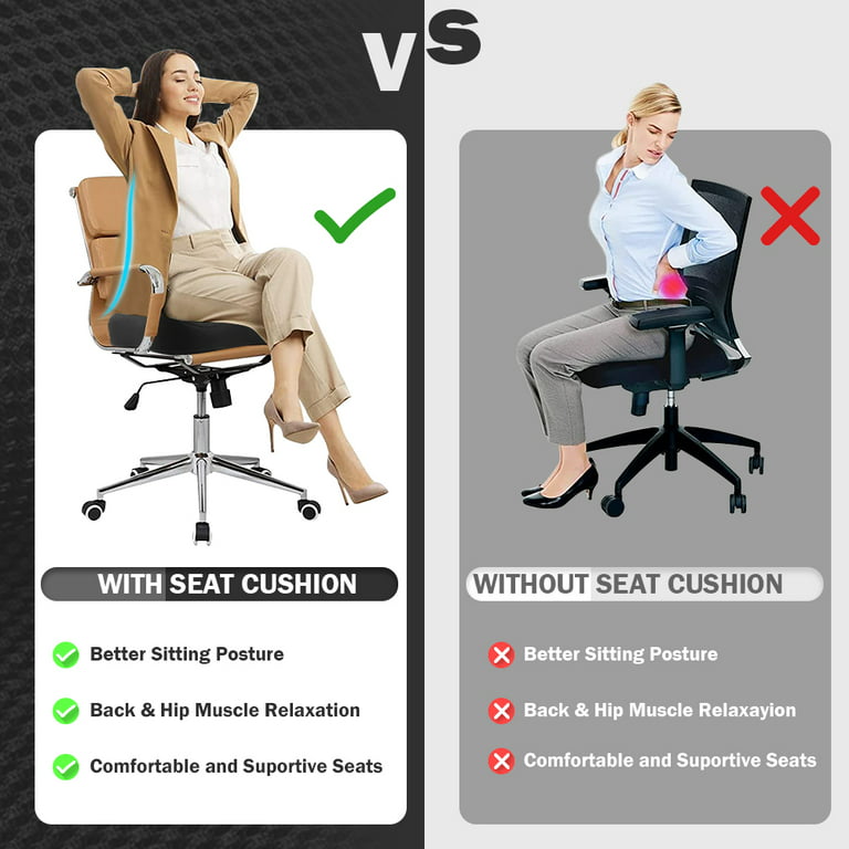 Seat Cushion, Office Chair Cushions, Butt Pillow for Long Sitting