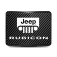 thumbnail image 2 of Jeep Rubicon UV Graphic Carbon Fiber Look Metal Face-Plate on ABS Plastic 2 Tow Hitch Cover, 2 of 7