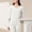 White, variant on ZJXFGS Thermal Underwear for Women, Nightgowns for Women, Base Layer Women, Winter Pajamas for Women, Womens Gowns Sleepwear Brown L