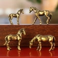 thumbnail image 5 of Copper Alloy Mini Carved Horse Statue, Feng Shui Ornament For Home Desktop Decoration, Perfect Gift For Birthday Christmas Thanksgiving Graduation Victory Symbol, 5 of 7