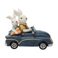 thumbnail image 1 of Decoración de conejitos de Pascua, estatua de conejo, regalo de Pascua, figura de resina para coche, adorno de conejo para padre e hijo para sala de, 1 of 9