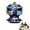 C#A, variant on Chinese Copper Hot Pot, Single Person Copper Hot Pot with Chinese Traditional Cloisonne Design, Durable & Easy Clean for Home or Restaurant Use, Experience traditional China cuisine (C#M)