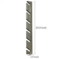 thumbnail image 2 of MyGift 6-Slot Vintage Gray Wood Baseball Cap Display Racks, Set of 2, 2 of 5