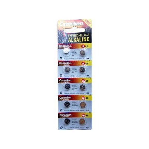30 x AG3 Button Batteries also known as 384 392 192 LR41 LR736 L736 GP192 V36A 1.5 volt alkaline by Camelion