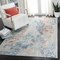 thumbnail image 2 of SAFAVIEH Tulum Amery Abstract Area Rug, 4' x 6', Ivory/Dark Blue, 2 of 7