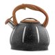 thumbnail image 5 of Hervidor de té con silbato fuerte para estufa, acero inoxidable, tetera única con estilo de ebullición rápida, teteras para té, agua hirviendo, leche, BLESIY Hervidor de agua con silbato, 5 of 8