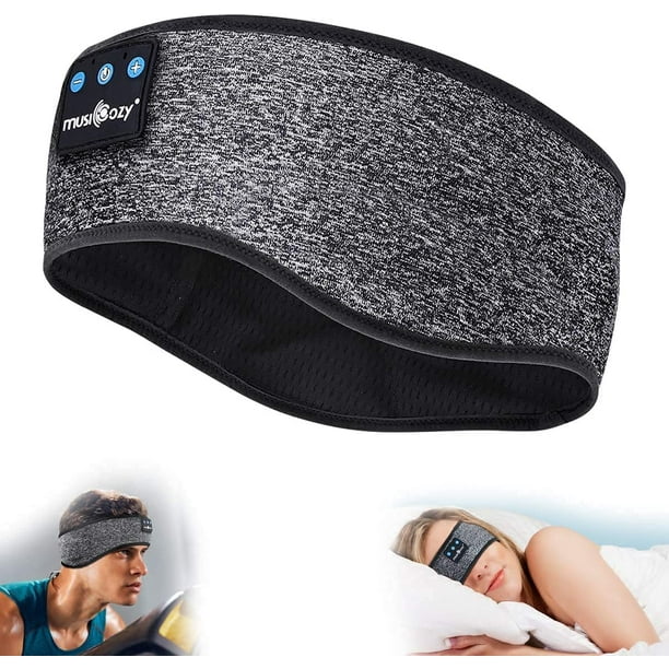 Casque de sommeil Bandeau de sport Bluetooth, casque bandeau de musique  sans fil, casque étanche IPX6 avec micro