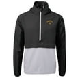 thumbnail image 2 of Men's Cutter & Buck Black/Gray Seattle Mariners City Connect Charter Eco Recycled Half-Zip Anorak Jacket, 2 of 3
