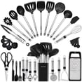 thumbnail image 1 of Juego de utensilios de cocina BESTZMWK Silicone Cooking 33 Gadgets, 1 of 7