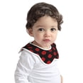 thumbnail image 2 of Hirioo Red Beautiful Lips for Baby Cotton Petal Bib Drool Bibs for Baby Boy Unisex, 2 of 9