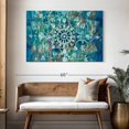 thumbnail image 3 of Elephant Stock Mandala In Blue I Wall Art - Horizontal Canvas Wall Art - Living Room Wall Decor - Decor Elements Canvas - Teal And Blue Decor By Danhui Nai - 48" x 32", 3 of 8