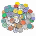 thumbnail image 4 of Juego de monedas doradas de plástico Cat Treats Lucky Pirate, 100 unidades, 4 of 5