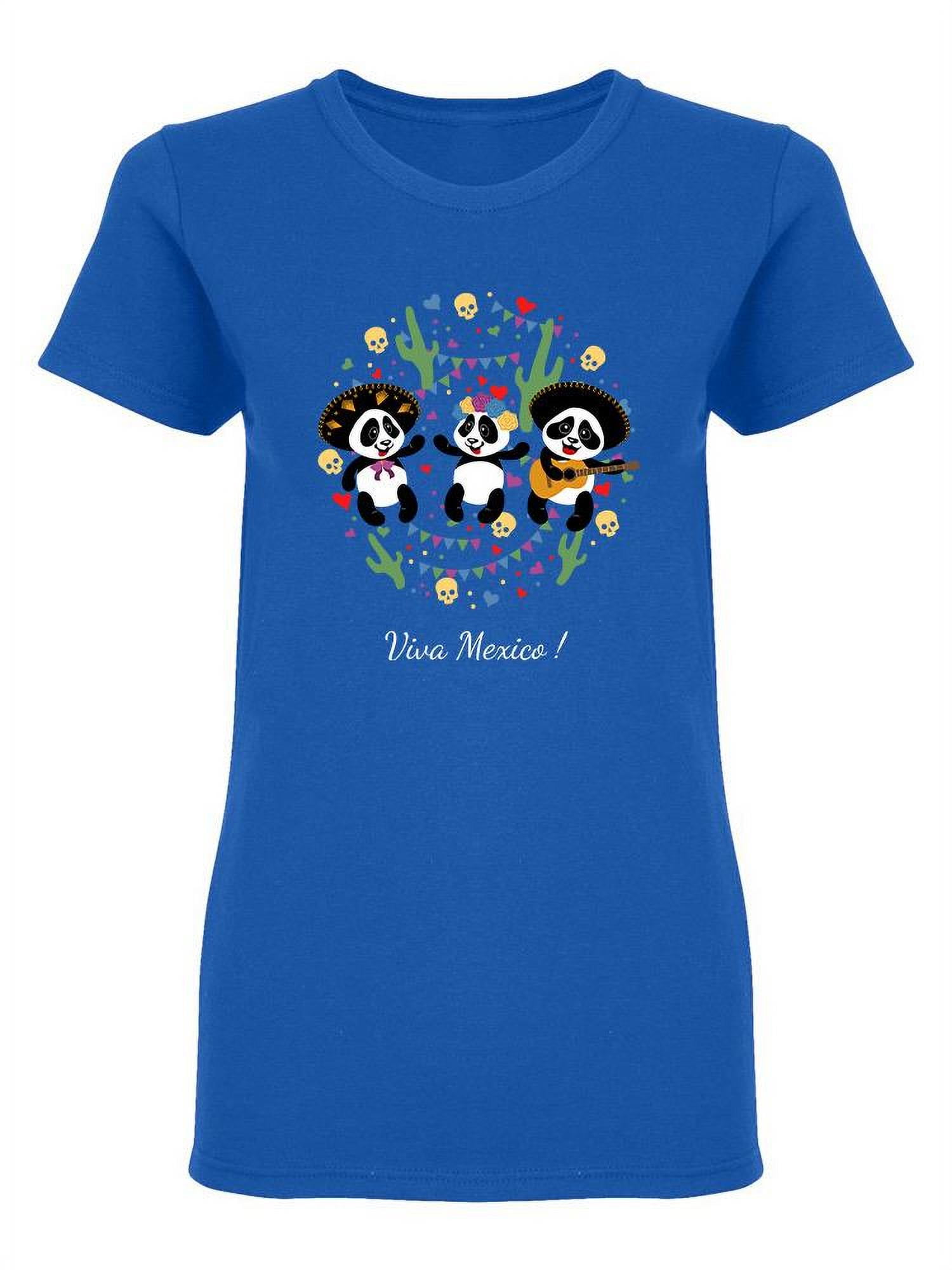 Little Funny Pandas Shaped T-Shirt Women -Image by Shutterstock, Female