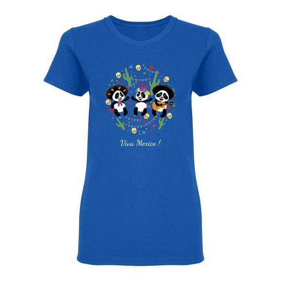 Little Funny Pandas Shaped T-Shirt Women -Image by Shutterstock, Female x-Large