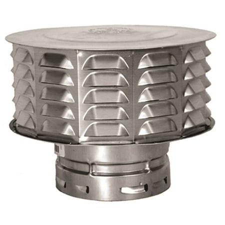AmeriVent 6ECW Double Wall Universal Gas Vent Cap, 6 in