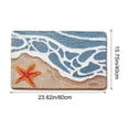 thumbnail image 6 of BZPIZ Cute Ocean Bathroom Rugs, Non Slip Super Absorbent Beach Bathroom Rug Quick Dry Bath Mat for Shower Floor, Kitchen Decor, 6 of 6