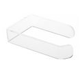 thumbnail image 1 of Guardoinrt Paper Holder Acrylic Bathroom Self-adhesive Organizer Rack Punchless Hanger with Stickers Household Modern Roll Transparent 1Set, 1 of 6