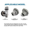 thumbnail image 4 of 2pcs O Rings For Intex 1 And Half Inch Hose O Rings Connections For 10262 For Models 635 633 51 520R Filter Pumps Pool Parts, 4 of 8