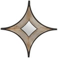 thumbnail image 3 of Mercana Ovallas 16.5x16.5 Star Brown Wood Frame Mirror, 3 of 5
