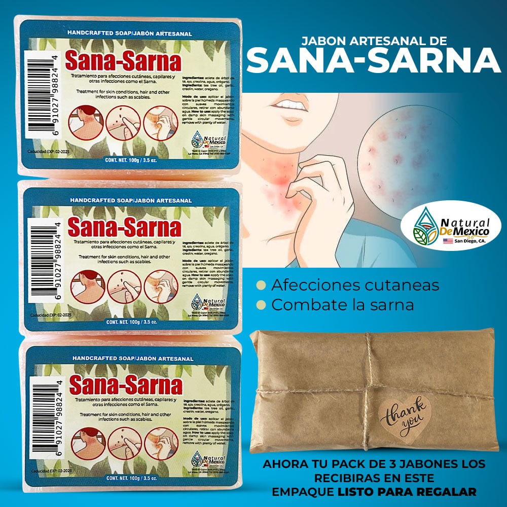 Censo nacional inteligencia Colectivo Jabon Antibacterial Sana Sarna para Combatir la Sarna 100% Natural de  Mexico Soap Scabies Soap Pack 3 Natural De Mexico - Walmart.com