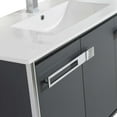 thumbnail image 4 of Fine Fixtures  Oakville Bathroom Vanity  with White Ceramic Sink Onix Grey - Chrome Hardware 42 Inch, 4 of 9