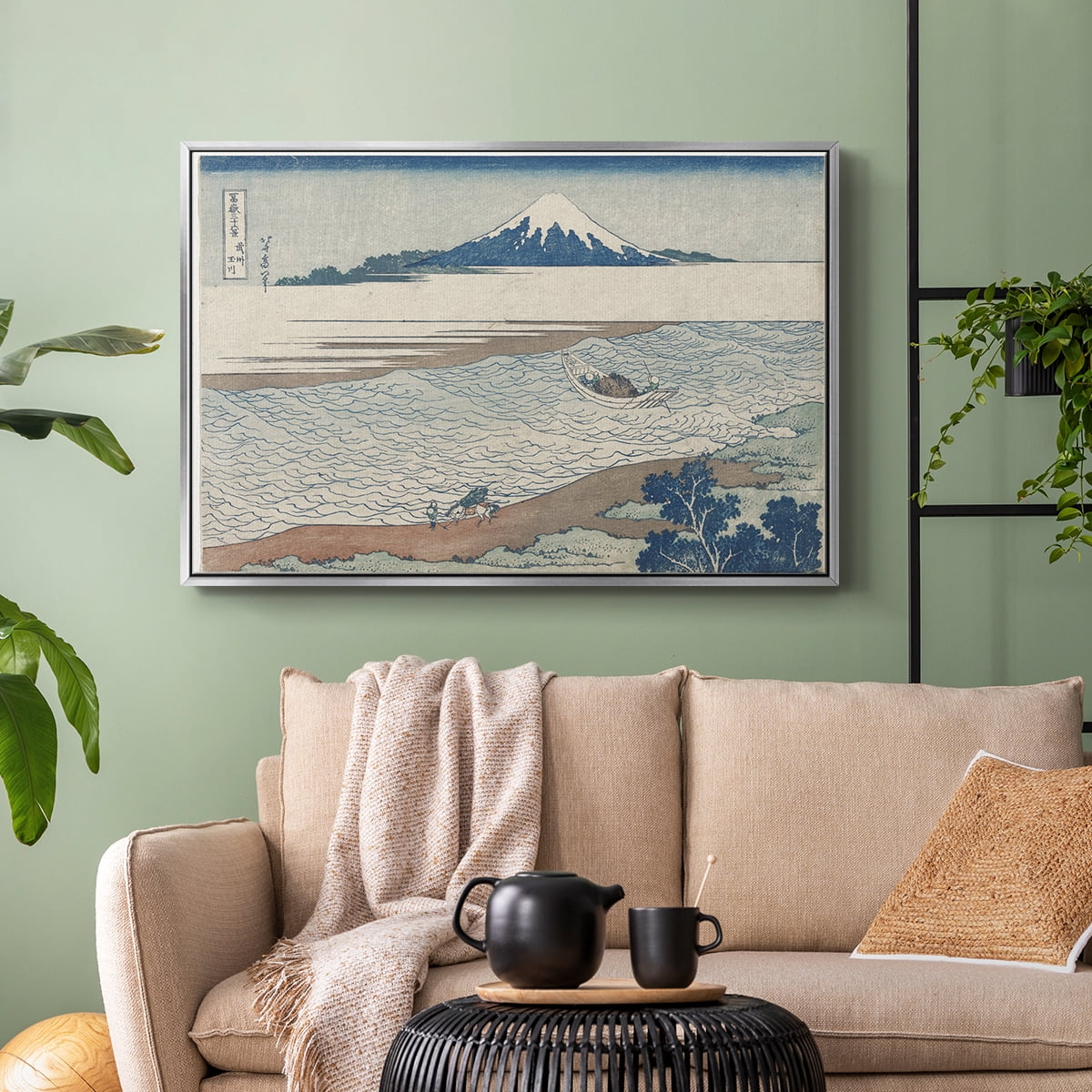 Vintage Landscape-CXXX By Wexford Home Framed in Walnut Wood