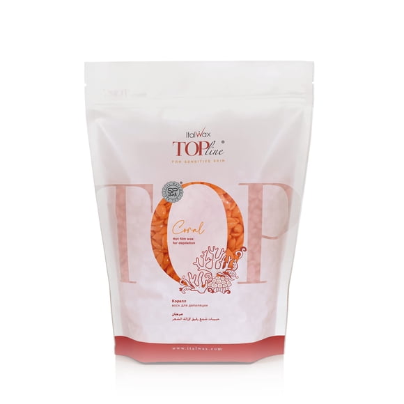 Perlas de cera dura Italwax Top Line Coral 750 g sin perfume