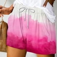 thumbnail image 2 of Pantalones Cortos Sueltos para Mujeres de Verano Impreso Encaje Hasta Bolsillo Elástico Pantalones Cortos Casuales Poliéster, Moda Pantalones Cortos de Verano para Uso Diario Y de Ocio, 2 of 5