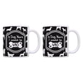 thumbnail image 1 of ThisWear 70th Birthday Gifts for All in Dog Years I Would be 490 Cup Set 11 ounce 2 Pack Coffee Mugs Black, 1 of 4