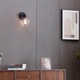 thumbnail image 4 of Harrow 1-Light Matte Black Wall Sconce with Clear Glass Shade, 4 of 8