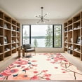 thumbnail image 2 of ODIKA 2'x3' Machine Washable Non-Slip Area Rug, Japanese Blush Pink High Traffic Rug, Pink, 1080921, 2 of 7
