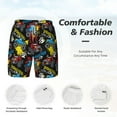 thumbnail image 5 of Balery Monster Car Mens Swim Trunks Swim Shorts for Men Quick Dry Inseam Beach Shorts with Compression Liner Pocket-XX-Large, 5 of 9