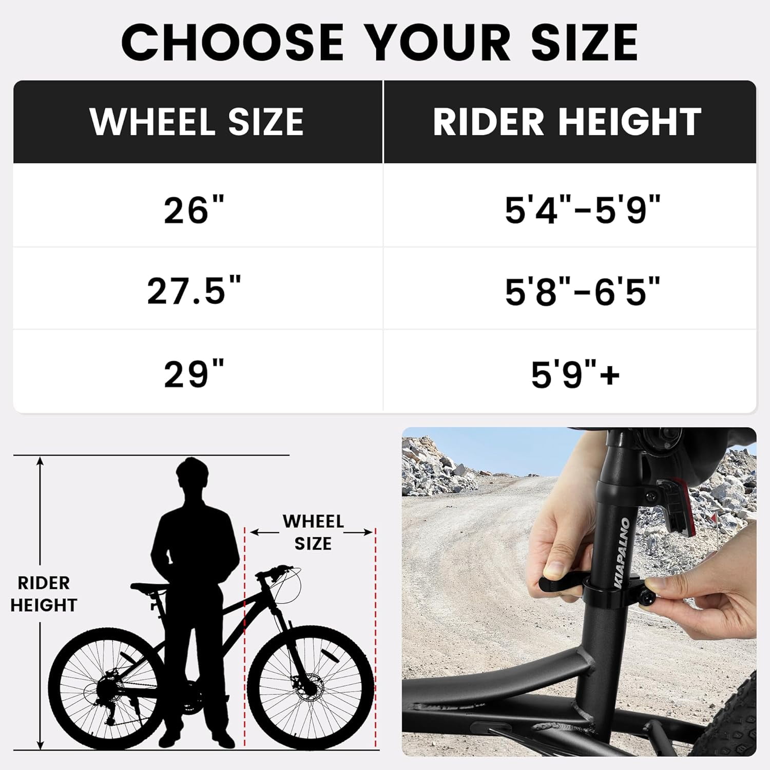 Mountain Bike, 26/27.5/29 Inch Mountain Bike for Men,Women, 1/8/21/24 Speeds with Mechanical Disc Brakes, High Carbon Steel/Aluminum Frame Adult Bicycle,Black