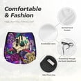 thumbnail image 6 of Xecao's Mushrooms and Skull for a double-layer running short for women, perfect for gym, tennis, and more, featuring a convenient pocket., 6 of 9