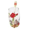 thumbnail image 4 of VGEBY Glass Cup, Transparent Flower Drinkware Tea Mug Decorative With Spoon For Afternoon Tea For Tea Ceremony, 4 of 8