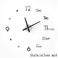 thumbnail image 2 of Reloj de pared grande negro, diseño moderno, pegatina de pared 3D, reloj silencioso, decoración del hogar, sala de estar, reloj de cuarzo Muyoka Hogar, 2 of 2