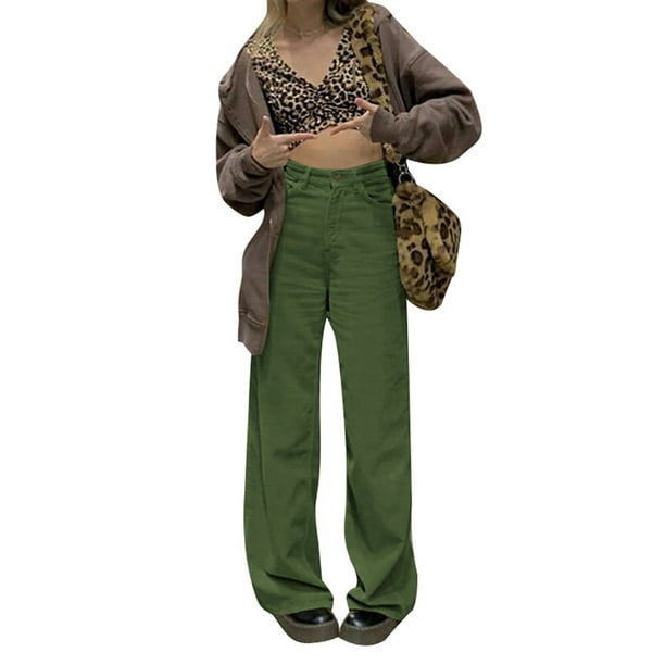 Corduroy baggy cheap pants