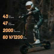 KUKIRIN G4 Electric Scooter, 43 Miles Long Range 2000W Peak Motor, Up To 43MPH Top Speed,11 Off-Road Tires Dual Disk Brakes System Foldable Commuting E-Scooter for Adults
