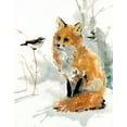 thumbnail image 2 of Robinson, Carol 15x18 White Modern Wood Framed Museum Art Print Titled - Fox and Friend, 2 of 4