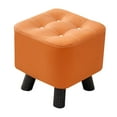 thumbnail image 1 of tamizeot Small Footstool Stable Step Stool Footrest Pink Entryway Room for Dressing Office Orange 28x28x28cm, 1 of 6