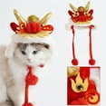thumbnail image 1 of Pisexur Suministros para mascotas Year Of Dog Hat Cute Cosplay Hat For Dogs Cats Pet Costume Hat Warm Wrap Hood Pet Hat For Cats Small Dogs For Lunar New Near Parties Sprperros, gatos y animales, 1 of 9