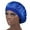 Dark Blue, variant on Satin Sleep Bonnet for Women Soft Elastic Night Sleeping Cap with Wide Band Design