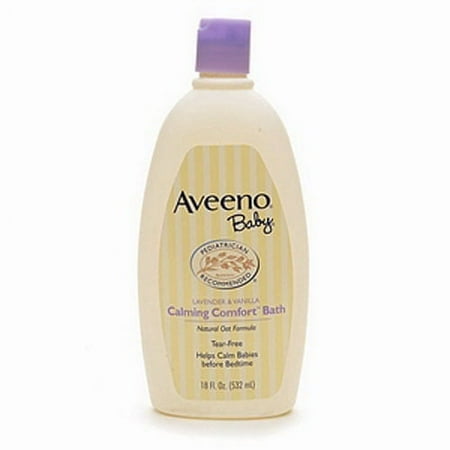 Aveeno Baby Calming Comfort Bath With Lavender And Vanilla, 18 Oz, 6 Pack