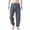 Gray, variant on IROINNID Men's Pants Relaxed Cigarette Mid-Waist Pants Sport Pants Stripes Comfort Waist Pants