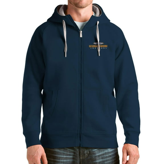 Men's Antigua Navy Georgia Swarm Victory Full-Zip Hoodie